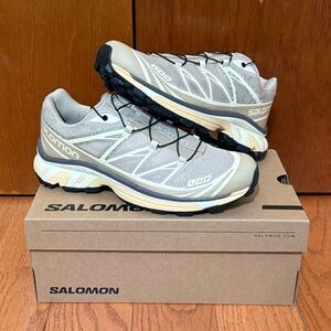 Salomon XT-6 White Pepper/Transparent Yellow/Falcon - Size 8.5 Men